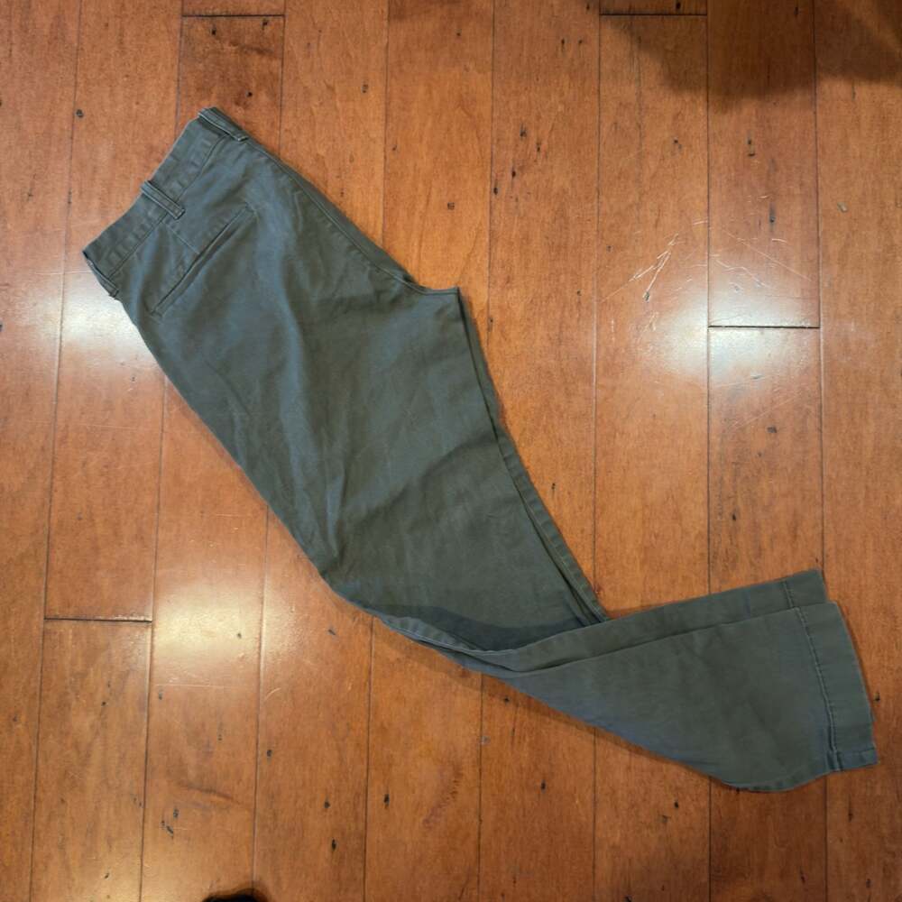 J.Crew Flex Driggs Pants 30x30 Olive Green Chinos